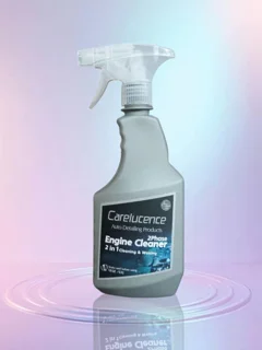 محلول موتور واکس ۲ در ۱ کرلوسنس | پاککننده چربی و ایجاد لایه محافظ براق (530cc)